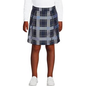 imageLands End School Uniform Girls Plaid Skort Top of KneeClassic Navy Plaid