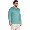 imageLands End Mens Long Sleeve Supima Cotton Polo ShirtTeal Shadow