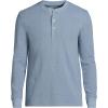 imageLands End Mens Long Sleeve Thermal Waffle HenleyPale Slate Blue