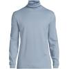 imageLands End Mens Supima Cotton Turtleneck ShirtPale Slate Blue