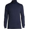 imageLands End Mens Supima Cotton Turtleneck ShirtRadiant Navy