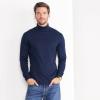 imageLands End Mens Supima Cotton Turtleneck ShirtRadiant Navy