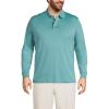 imageLands End Mens Long Sleeve Supima Cotton Polo ShirtTeal Shadow