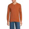 imageLands End Mens Long Sleeve Thermal Waffle HenleyFresh Cinnamon