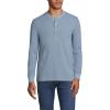 imageLands End Mens Long Sleeve Thermal Waffle HenleyPale Slate Blue