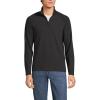 imageLands End Mens Long Sleeve Waffle Quarter ZipBlack Slate