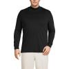 imageLands End Mens Supima Cotton Mock Turtleneck ShirtBlack