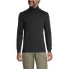 imageLands End Mens Supima Cotton Turtleneck ShirtBlack