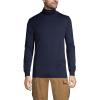 imageLands End Mens Supima Cotton Turtleneck ShirtRadiant Navy