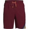 imageLands End Mens 9quot Volley Swim TrunksRed Grape Colorblock