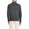 imageLands End Mens Long Sleeve Fine Gauge Cotton Quarter Zip SweaterCharcoal Heather