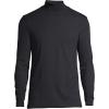 imageLands End Mens SuperT CottonBlend Mock Turtleneck ShirtBlack