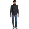 imageLands End Mens SuperT CottonBlend Mock Turtleneck ShirtBlack