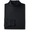 imageLands End Mens SuperT CottonBlend Mock Turtleneck ShirtBlack