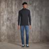 imageLands End Mens SuperT CottonBlend Mock Turtleneck ShirtBlack