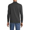 imageLands End Mens SuperT CottonBlend Mock Turtleneck ShirtDark Charcoal Heather