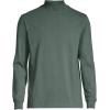 imageLands End Mens SuperT CottonBlend Mock Turtleneck ShirtDeep Woodland Green