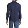 imageLands End Mens SuperT CottonBlend Mock Turtleneck ShirtRadiant Navy