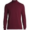 imageLands End Mens SuperT CottonBlend Mock Turtleneck ShirtRich Burgundy