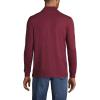 imageLands End Mens SuperT CottonBlend Mock Turtleneck ShirtRich Burgundy