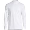 imageLands End Mens SuperT CottonBlend Mock Turtleneck ShirtWhite