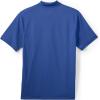 imageLands End Unisex Short Sleeve Basic Polyester Zip PoloDark Cobalt Blue