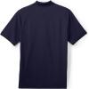 imageLands End Unisex Short Sleeve Basic Polyester Zip PoloTrue Navy