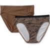 imageLands End Womens Comfort Knit Mid Rise High Cut Brief Underwear  2 Pack