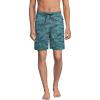 imageLands End Mens 9quot Volley Swim TrunksDeep Sea Navy Stipple Palm