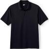 imageLands End Unisex Short Sleeve Basic Polyester Zip PoloBlack