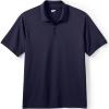 imageLands End Unisex Short Sleeve Basic Polyester Zip PoloTrue Navy