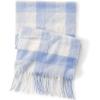 imageLands End Brushed Blanket ScarfLight Cornflower Check