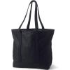 imageLands End Open Top Long Handle Canvas Tote BagBlackBlack