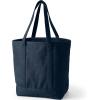 imageLands End Open Top Long Handle Canvas Tote BagRadiant Navy