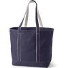 imageLands End Open Top Long Handle Canvas Tote BagTrue Navy