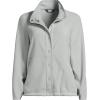 imageLands End Womens Anyweather Fleece Snap Front JacketLight Fog