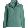 imageLands End Womens Anyweather Fleece Snap Front JacketWashed Evergreen