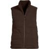 imageLands End Womens Anyweather Reversible Quilted Insulated VestDeep Chocolate