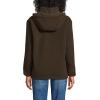 imageLands End Womens Hooded Half Zip Faux Fur Sherpa Fleece PulloverDeep Chocolate