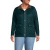 imageLands End Womens Reversible Barn Quilted JacketDark Green ForestNavy