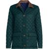 imageLands End Womens Reversible Barn Quilted JacketDark Green ForestNavy