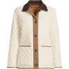 imageLands End Womens Reversible Barn Quilted JacketHoney BeigeIvory Pearl