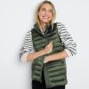 imageLands End Womens Wanderweight Packable Ultralight Down VestEstate Green Shine