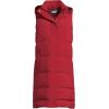 imageLands End Womens Wide Channel 600 Down Puffer Long VestOxblood Red