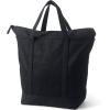 imageLands End Zip Top Canvas Tote BagBlackBlack