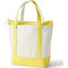 imageLands End Zip Top Canvas Tote BagNaturalPrimrose Yellow