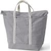 imageLands End Zip Top Canvas Tote BagSilver Graphite