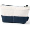 imageLands End Zipper Canvas PouchNaturalRadiant Navy