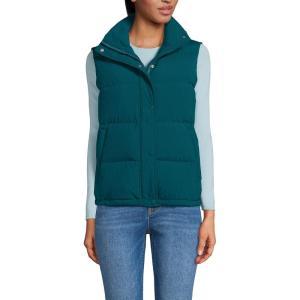 imageLands End Womens Wide Channel 600 Down Puffer VestEvening Teal