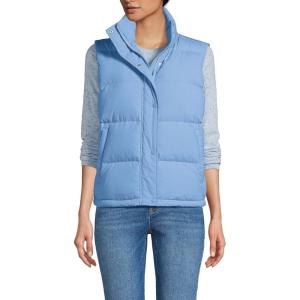 imageLands End Womens Wide Channel 600 Down Puffer VestFresh Sky